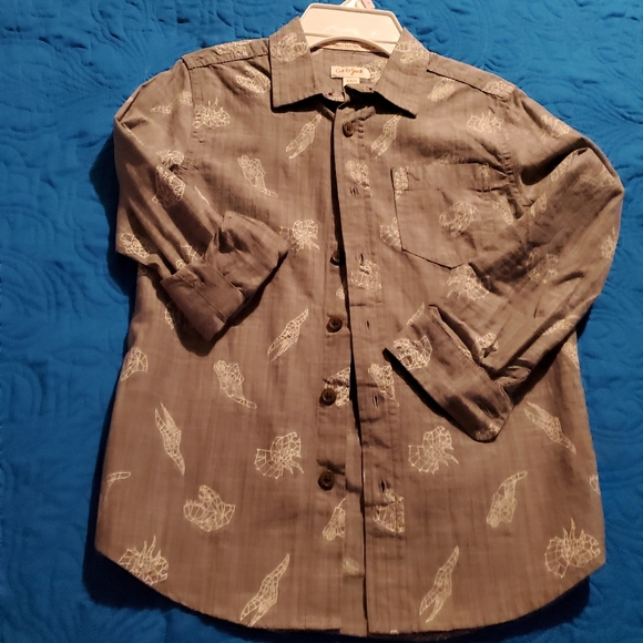 Boys Cat & Jack Shirts Sz 6/7 - Picture 2 of 3